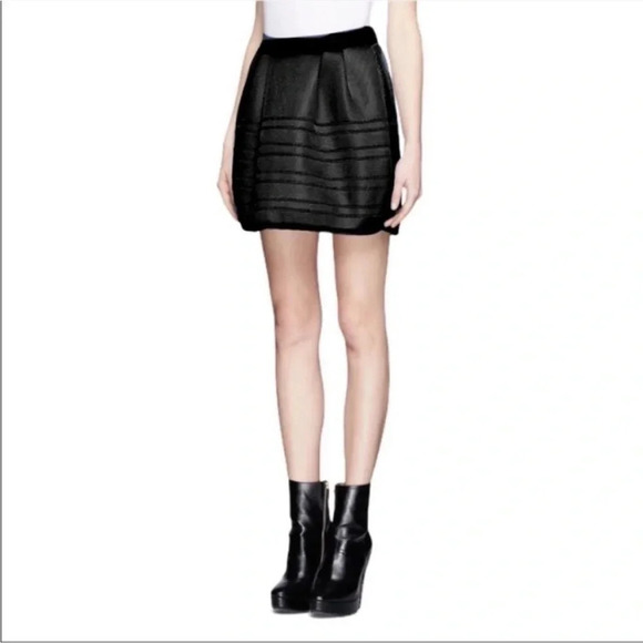 Maje jupe boule Matiere mesh scuba mini skirt - Picture 2 of 14
